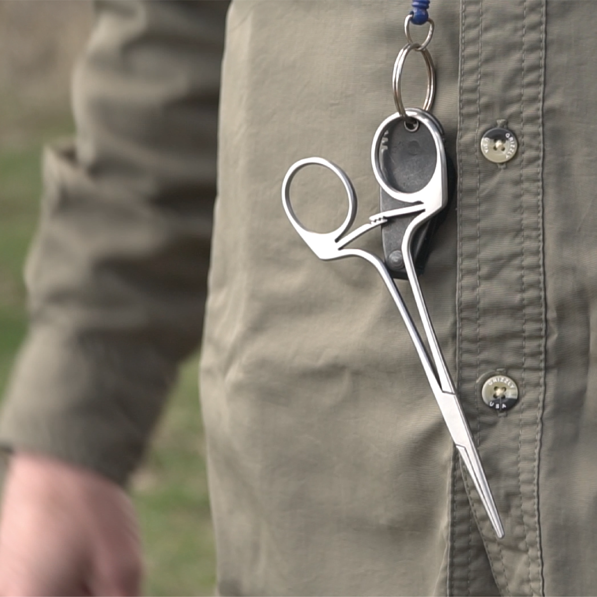 Both right and left-handed fishermen can carry an Ambidex hemostat to use for a variety of fishing needs Both right and left-handed fishermen can carry an Ambidex hemostat to use for a variety of fishing needs